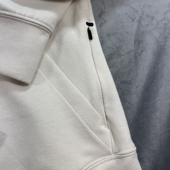 Men’s Jockey Sport cream colored Small Hoodie Pullover Pockets Soft Long Sleeve - Picture 2 of 11